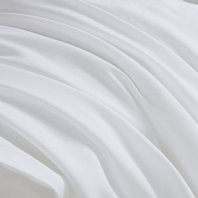 80 Fabric Count Cotton Hotel Bed Sheet Set for Customized Bedsheets in White Color