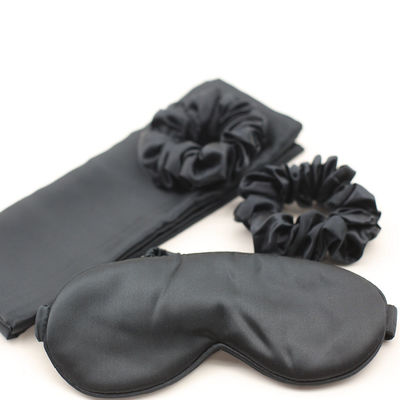 Solid Pattern Custom Logo Satin Silk Eye Mask Set Box for Skin-friendly Restful Sleep