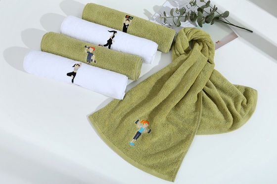 All-Age Group Hypoallergenic Pure Cotton Sports Towels for Fitness Running 35 * 110cm