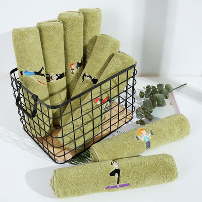 All-Age Group Hypoallergenic Pure Cotton Sports Towels for Fitness Running 35 * 110cm