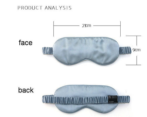 Adjustable Sleep Eye Mask Custom Logo Satin Silk Eye Shade for Normal Skin Type Travel