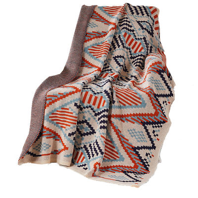 Summer Boho Throw Blanket Set Free Sample for Soft and Large Knitting Travel