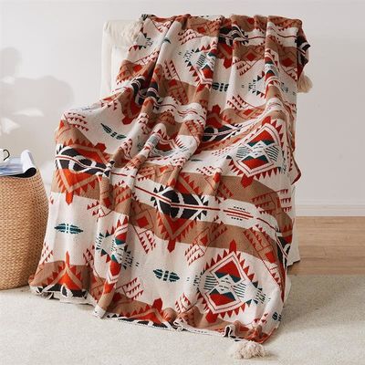 Summer Boho Throw Blanket Set Free Sample for Soft and Large Knitting Travel