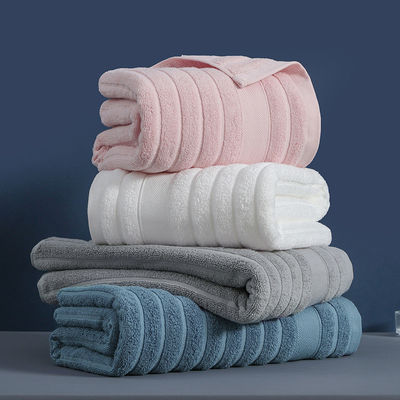 Custom Private Label Large Thick 100% Cotton Bath Towel with Embroidered Logo