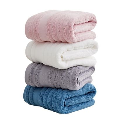 Custom Private Label Large Thick 100% Cotton Bath Towel with Embroidered Logo