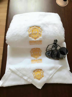 100% Cotton Fabric Solid Color Custom Logo Bath Towel Set for Luxury Hotel Bathroom