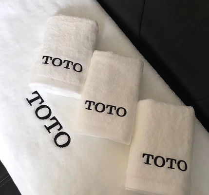 100% Cotton Fabric Solid Color Custom Logo Bath Towel Set for Luxury Hotel Bathroom