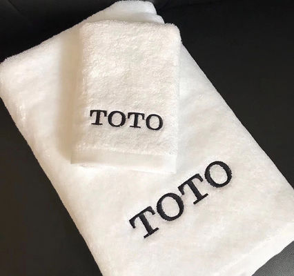 100% Cotton Fabric Solid Color Custom Logo Bath Towel Set for Luxury Hotel Bathroom