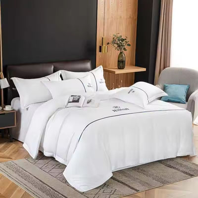 100% Cotton Solid Pattern Flat Sheet for Hotel Custom Quilt Cover Set Hotel Bedding Sets