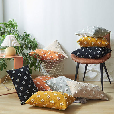 Square Bedroom Cushion Pillowcase with Embroidery Cut Flower Design from Manufacturers