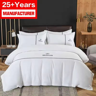 100% Cotton Solid Pattern Flat Sheet for Hotel Custom Quilt Cover Set Hotel Bedding Sets