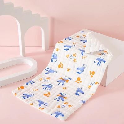 Soft and Gentle Woven Cotton Baby Towel High Density 6 Layers Non-Fluorescent 25*50cm