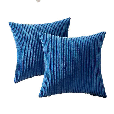 Car Solid Pattern Corduroy Decorative Square Throw Pillow Cover Cushion Pillowcase