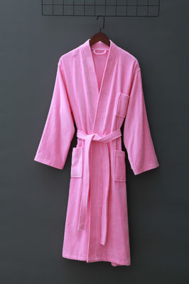 300-400g Unisex Cotton Bathrobe Towel Pajamas Spa Bathrobe Bath Robe Professional
