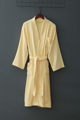 300-400g Unisex Cotton Bathrobe Towel Pajamas Spa Bathrobe Bath Robe Professional