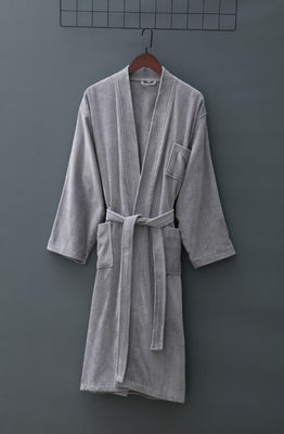 300-400g Unisex Cotton Bathrobe Towel Pajamas Spa Bathrobe Bath Robe Professional