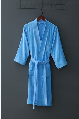 300-400g Unisex Cotton Bathrobe Towel Pajamas Spa Bathrobe Bath Robe Professional