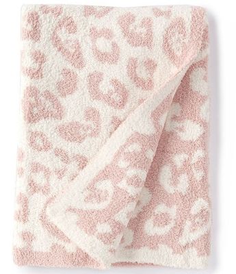 Home Appliance Comfortable Knitted Throw Blanket with Leopard Zebra Print in 22 Colors
