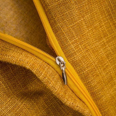 Simple Solid Colors Linen Cotton Cushion Cover for Home Pillowcases in Vintage Style
