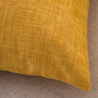 Simple Solid Colors Linen Cotton Cushion Cover for Home Pillowcases in Vintage Style