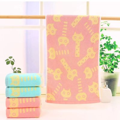 Home 120g Colorful Stripes Cartoon Towel with Sailor Spinning and Soft Rabbit Design