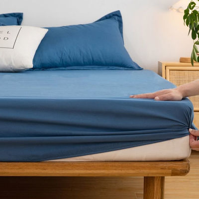 Custom Dust Sheet Cover Polyester Fitted Sheet in Grade A for Twin Queen King Size