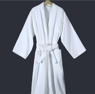 Hotel Cotton Bathrobe Hypoallergenic and Soft Medium Length Nightgown for Adults