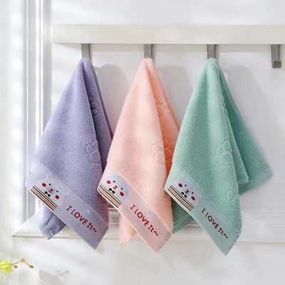 Rectangle Cotton Towel Colorful Little Panda Double-Sided Strand Children's Thick Hand Towel