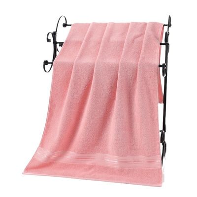 Solid Pure Cotton Beach Bath Towel Thickened Household Large Towel for Convenience