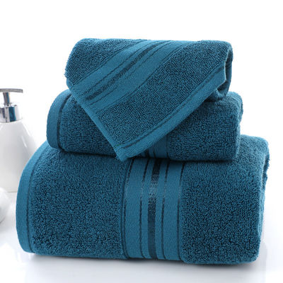 Solid Pure Cotton Beach Bath Towel Thickened Household Large Towel for Convenience