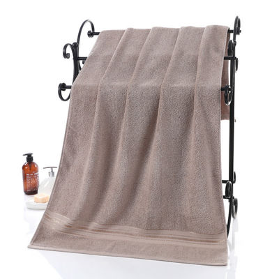 Solid Pure Cotton Beach Bath Towel Thickened Household Large Towel for Convenience
