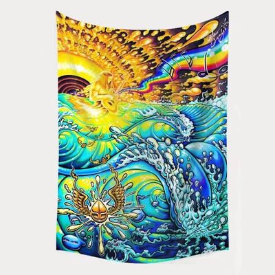 3D Print Trippy Mushroom Tapestry Hippie Psychedelic Abstract Art Tapiz for Wall Hanging