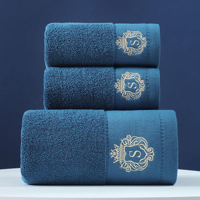 Customized Logo Embroidered Pure Cotton Towel Sets Soft and Absorbent Perfect Gift
