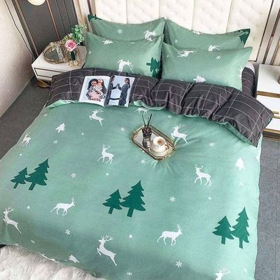100% Luxury Hotel Bed Sheet Set with 2Pcs Pillow Case Nondisposable and Customized