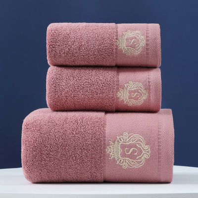 Customized Logo Embroidered Pure Cotton Towel Sets Soft and Absorbent Perfect Gift
