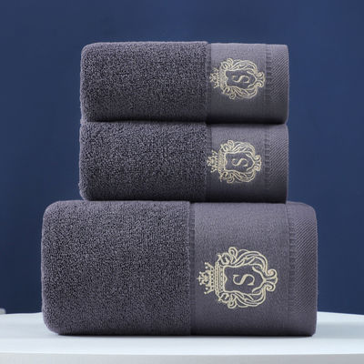 Customized Logo Embroidered Pure Cotton Towel Sets Soft and Absorbent Perfect Gift