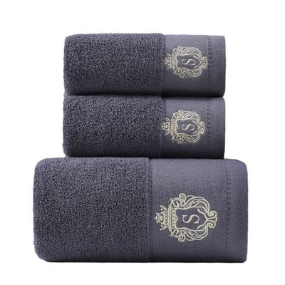 Customized Logo Embroidered Pure Cotton Towel Sets Soft and Absorbent Perfect Gift
