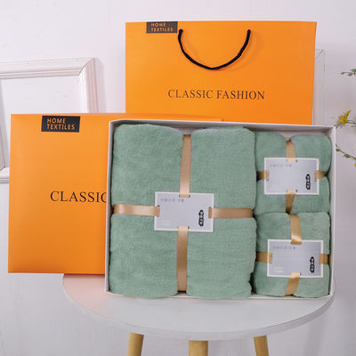 Customized Color Microfiber Bath Towel Set for Adults in Luxury Hotel Presentation
