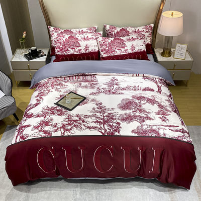 Grade A Sanding 100% Polyester 3D Printed King Size Luxury Bedding Set for Bed Cover