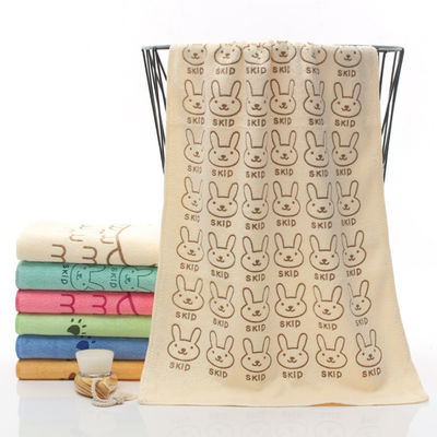 Customized Color Microfiber Cartoon Rabbit Head Soft Absorbent Thickening Face Towel