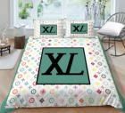 Luxury Fashion Design Nondisposable Microfiber Quilt Cover Set with Pillowcases