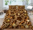 Luxury Fashion Design Nondisposable Microfiber Quilt Cover Set with Pillowcases