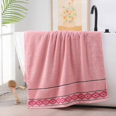 A Solid Color Rectangle Bath Towel for Adult Bathing a Replacement Advertising Towel
