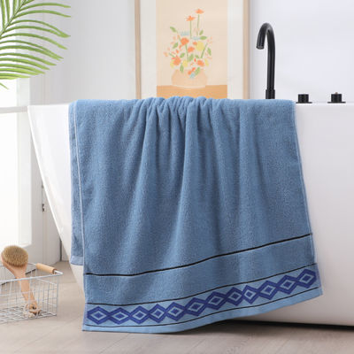 A Solid Color Rectangle Bath Towel for Adult Bathing a Replacement Advertising Towel
