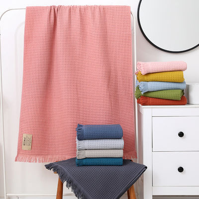 Hotel Soft Multi-Colored Tassel Bath Towel Shawl 90*180 with Antimicrobial and Cotton