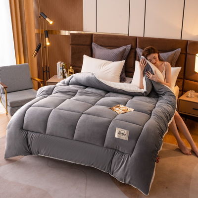 Healthy Sleep Support Quilt Elegant Comfort Softest Coziest Heavy Weight Sherpa-Backing