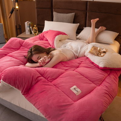 Healthy Sleep Support Quilt Elegant Comfort Softest Coziest Heavy Weight Sherpa-Backing