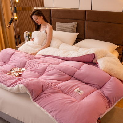 Healthy Sleep Support Quilt Elegant Comfort Softest Coziest Heavy Weight Sherpa-Backing