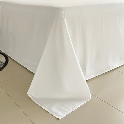 Grade A 100% Cotton White King Size Bedding Set Plaid Flat Sheet For Bed Bed Sheet Set