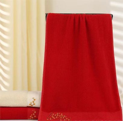 100% Pure Cotton Direct Embroidered Soft Absorbent Home Towels Ideal for All Age Group